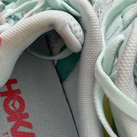 Hoka One One Women's Shoes - Light Blue and Yellow - Picture 9 of 10